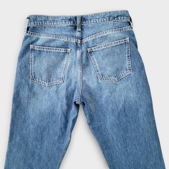 GAP High Rise Distressed Mom Medium Wash Jeans Women Sz 6 28R - Picture 4 of 11